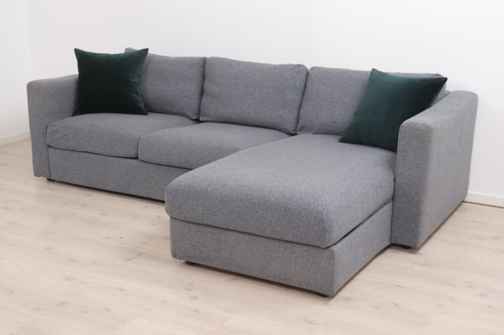 Nyrenset | Mørk grå IKEA Vimle sjeselongsofa
