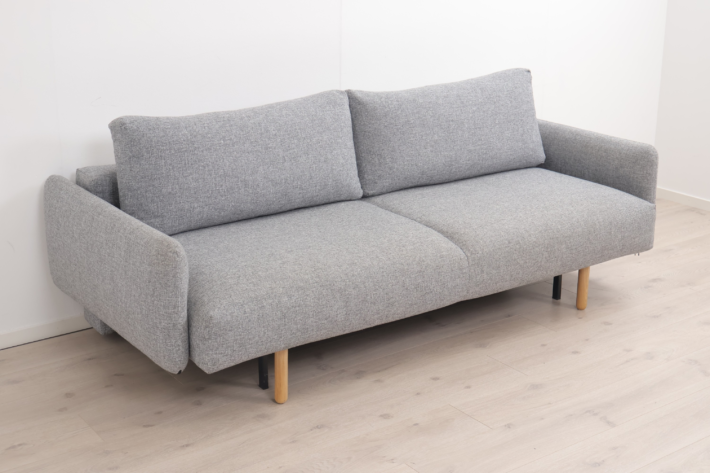 Nyrenset | Lys grå Frode 3-seter sovesofa fra Innovation