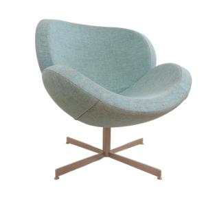 Nyrenset | Turkis Schelly lenestol med bein i krom fra BoConcept