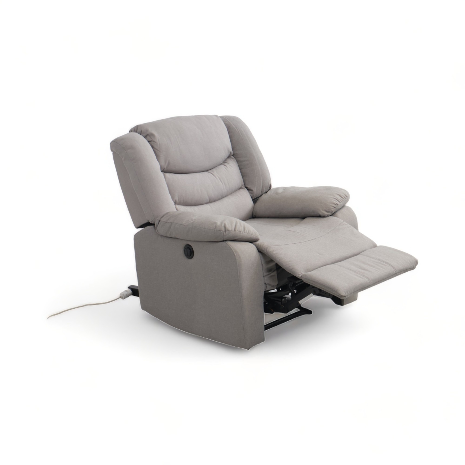 Nyrenset Lys grå elektrisk recliner lenestol Secundo